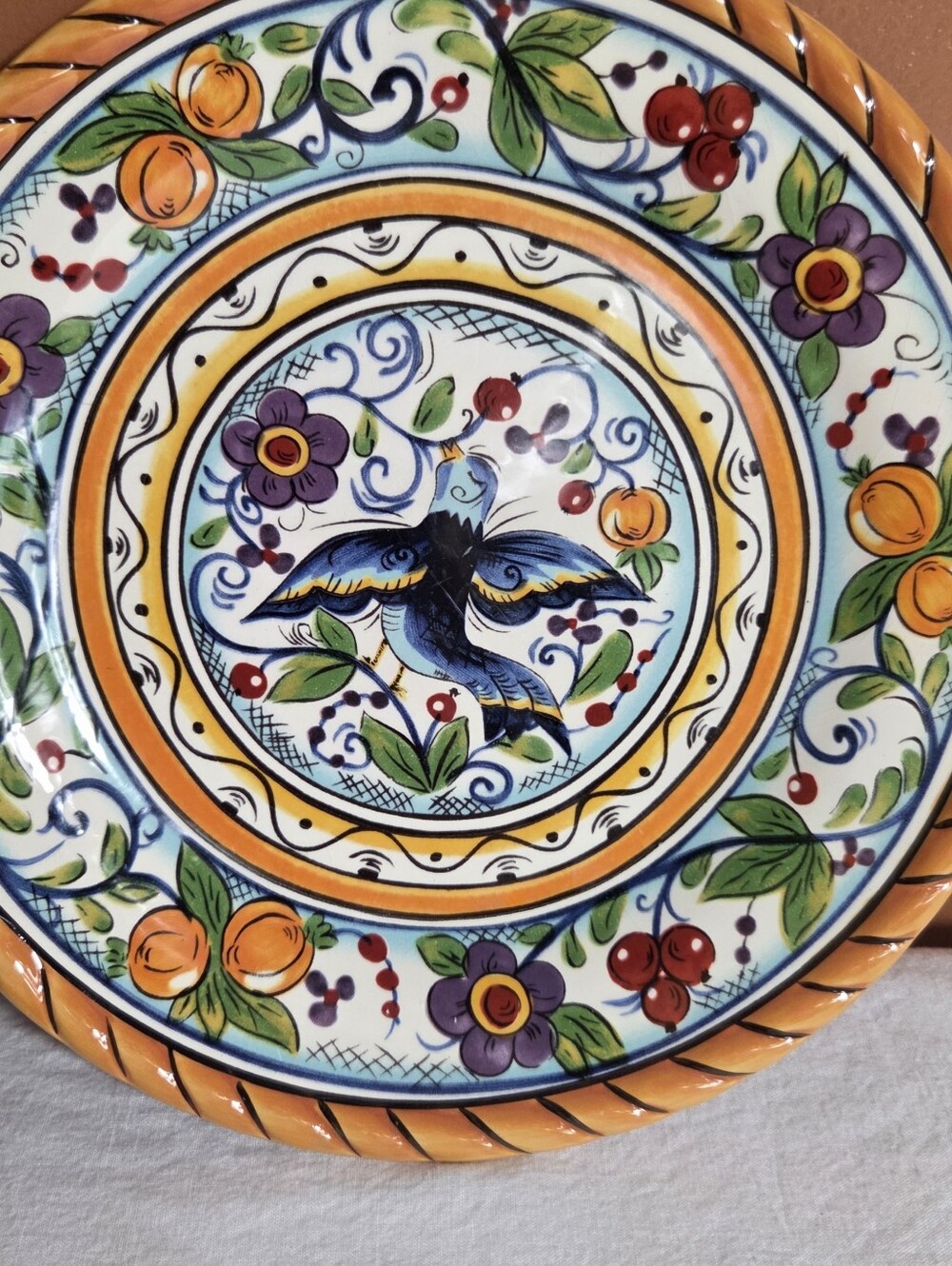 Mustard Yellow Ceramic Dinner Plate